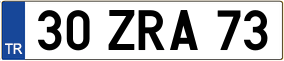 Trailer License Plate